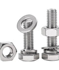 All In One Hex Bolts Nuts And Washers Kit In 304 Stainless Steel M6 M8 M10 Assorted Sizes For Heavy Duty Fastening DIY Projects Auto Repairs Home Improvement And Outdoor Gear, bolts with nuts and washers