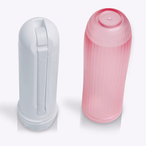 Portable Travel Bidet With Dual Pressure Options Automatic Electric Personal Hygiene Cleaner in white and pink