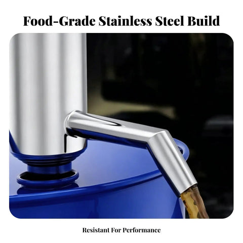 304 Stainless Steel Manual Drum Pump Hand Operated Oil Extractor Transfer With Side Outlet For Clean Focused Extraction From Barrels And Tanks In Farm Sheds Or Machinery Barns Bowl Shape Design