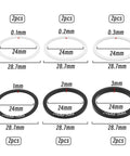 12 Pcs Bike Bottom Bracket Gasket And Crank Spacer Kit For 24mm BB86 91 92 BB30 PF30 Road Riders, 1mm to 3mm spacers and gaskets