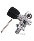 Close-up of DIN Yoke Scuba Tank Valve for Dive Gear High Flow Reducing Valve M18 Durable Cylinder Valve for Your Scuba Rig