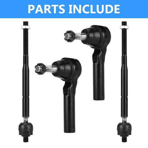 Dodge Front Lower Control Arm Kit With Ball Joints For Caliber 2009-2012 And Jeep Compass Patriot 2007-2017, 8-Piece Suspension Upgrade With Front Lower Arms, Inner And Outer Tie Rod Ends, And Sway Bar Links: front tie rod ends and sway bar links