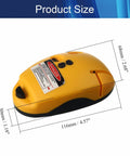 Laser Level And Line Level Tool With 90 Degree Cross Line And Vertical Line For Precise Horizontal And Vertical Alignment On Wall Ceiling And Multi Surface Projects DIY Friendly Ideal For Hanging Pictures Installing Shelves Tiling Orange, 116mm