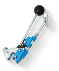 Heavy Duty Center Punch Tool With Adapter For Quick Clamp Setup Fits 3/8 Inch Wide Clamps Up To Eight Inches Diameter, blue finish.