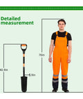 Heavy Duty Spade Shovel For Digging Transplanting And Draining With D Grip And Fiberglass Handle Alloy Steel Construction size comparison