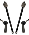 Beef Up Your Ride With This Front Tie Rod Set 4 Piece Inner And Outer For Driver Side And Passenger Side Vehicle Steering Replacement For Easy DIY Repairs, 4-piece steel tie rods