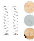 Upgrade Your Pens With A 40pc Ballpoint Pen Spring Kit Made From Durable Stainless Steel For Smooth Writing, Quick Refill Replacement And Total Comfort So You Can Write Fast Like A Boss At School Or Work Today. 40pc silver pen springs