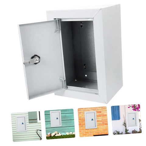 Heavy Duty Weatherproof Wall Mount Electrical Distribution Box For Industrial Use Durable Steel Enclosure open view