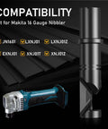 Die Holder For Electric Nibblers Heavy Duty Durable Replacement Part with compatibility list for various nibbler models.