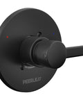 Precept Trim Kit Matte Black For Delta MultiChoice Universal Valve Rough In With Pressure Balance Cartridge front view