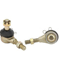 M10 Pair Ball Joint And Tie Rod End Replacement Kit For Atv Utv Off Road Suspension with threaded details for installation.