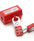 Lockout Tagout Kit For Forklifts And Electrical Plugs, Universal 110 And 220 Volt Lockout Devices, 4.5 X 3 Inch Locks, 4 Pack