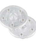 Two Pack 4 Inch Clear Acrylic Lazy Susan Turntable Set With Ball Bearing 360 Degree Rotation For Decorating Spices, Cabinets, Cakes And Crafts Durable Spinning Tray For Kitchen Organizer