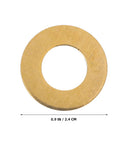 Premium M12x24x2mm Brass Flat Seal Washers And Copper Crush Gasket Kit With 50 Pieces For Heavy Duty Hardware Fasteners And Industrial Sealing Applications To Keep Your Gear Secure And Leak-Free In Any Tough Project. Brass washer 0.9 in / 2.4 cm