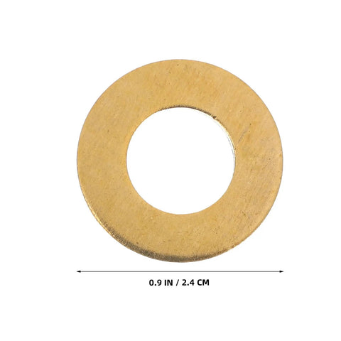 Premium M12x24x2mm Brass Flat Seal Washers And Copper Crush Gasket Kit With 50 Pieces For Heavy Duty Hardware Fasteners And Industrial Sealing Applications To Keep Your Gear Secure And Leak-Free In Any Tough Project. Brass washer 0.9 in / 2.4 cm