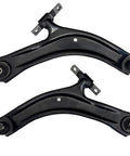 2 Pack Front Lower Control Arm With Ball Joint Kit For Nissan Rogue 2.5L 2008 2009 2010 2012 2013 And Rogue Select 2014 2015 Front Suspension Driver And Passenger Side Bolt On, black steel arms