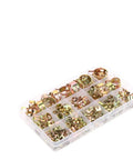 Rock Solid 115 Piece Hose Clamp Assortment Kit With Colored Zinc Plated Spring Clips For Water Tubes Air Pipes And Automotive Plumbing Fasteners That Are Durable Versatile And Perfect For Any Home Repair Job You Might Have, 115-piece zinc-plated clips in organizer