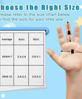Size guide for 4 Pcs Cut Resistant Kids Gloves Ages 8 To 12 Level 5 Protection Food Grade Kid Safe For Cooking Kitchen Dishwashing