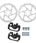 Top Grade Motorcycle Brake Rotor Mountain Bike Mechanical Disc Brake Set 160mm Rotors Front Rear with hardware kit