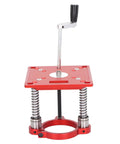 Beefy 65mm Aluminum Router Table Lifting System With CNC Precision Insert Plate And Built In Clamping For 635 And 66mm Trimmers Ultra Sturdy Milling Jig For Woodworking And Engraving, red lift handle