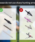 Guide on using safe practice tips over sharp hunting arrows for Archery Target For Backyard Practice 19.7 Inch Square 2 Inch Thick Foam