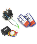 Heavy Duty 12V Wireless Winch Kit With 250A Solenoid Relay Contactor, Steel Waterproof Build, Dual Remotes, 2000-5000 Lb Capacity