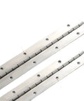 Stainless Steel Long Piano Hinge 6 Inch To 20 Inch Set, Rustproof Soft Close Damper For Cabinets No Slam Quiet Self Close Action, 2 Pack