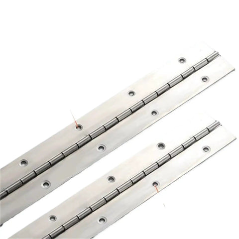 Stainless Steel Long Piano Hinge 6 Inch To 20 Inch Set, Rustproof Soft Close Damper For Cabinets No Slam Quiet Self Close Action, 2 Pack