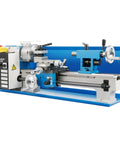 14 Inch Mini Metal Lathe Machine With Variable Speed Control 550W Motor Precision Gear Drilling And Threading Tool LED Light viewing angle from the side