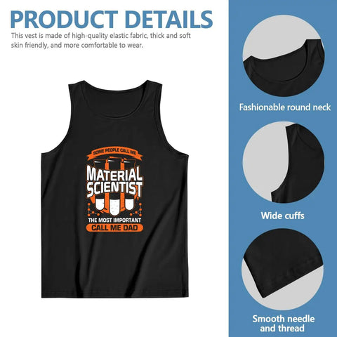 Mens Lightweight Cotton Sleeveless Tank Top Ultra Soft Muscle Tee For Gym Grind Summer in black with graphic design.