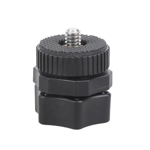 Seventeen Millimeter Ball Socket To One Fourth Twenty Thread Camera Mount Adapter For Car Mounts And Tripods, Portable Screw Adapter For Vehicle Phone Stands, Live Streaming Gear, Quick Release And Easy Setup black 17mm to 1/4-20 adapter