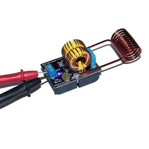 5 To 12 Volt DC ZVS Induction Heating Power Supply Module With Coil Included For DIY Electronics Projects, close-up view