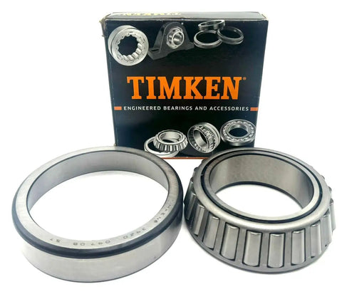 Single Row Tapered Roller Bearing 3994 3920 Pro Grade Heavy Duty Precision Part for Machinery and Automotive Projects 66.68 mm Inner Diameter 112.71 mm Outer Diameter 30.16 mm Width shown with Timken box and rollers