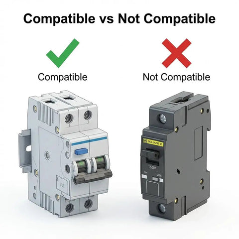 Beefy Din Rail Circuit Breaker Lockout Set With Twenty Adjustable Clamps That Snap Onto Almost Any Mini Breaker Quick Setup Using Zero Extra Gear For Built Tough Worksites