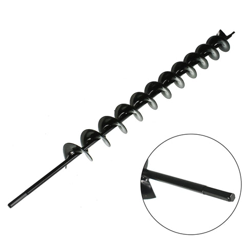 2 Inch By 24 Inch Planting Auger Drill Bit For Garden Earth Digging Fits Three Eighths Inch Hex Drive Drills Heavy Duty