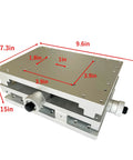 Manual XY Linear Stage Moving Table 210x150mm For Laser Marking Engraving Machine Two Axis Precision Sliding Platform With dimensions shown