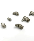 Stainless Steel SAE Grease Fittings Set 40 Pc Marine Grade 303 Includes 1 Quarter Inch 28 LT Straight, 1 Eighth Inch 27 PTF models