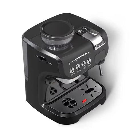 No Sweat 19 Bar Espresso Machine For Capsules Or Ground Beans Serves Up Rich Crema Multi Function Coffee Maker with controls