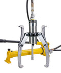 Two Thirds Jaw Hydraulic Pro Grade Gear Puller With Hand Pump for auto and industrial maintenance, portable wheel puller tool