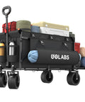 Beefy Heavy Duty Garden And Beach Wagon Cart With Brakes Expands To 280L Storage 560 Lbs Load 7x4 All Terrain Wheels