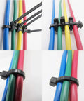 Black 6 Inch Zip Ties Heavy Duty 40 Lbs Tensile Strength Industrial Grade Cable Ties Pack Of 100 Outdoor UV Resistant Nylon Tie Wraps