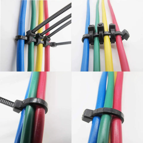 Black 6 Inch Zip Ties Heavy Duty 40 Lbs Tensile Strength Industrial Grade Cable Ties Pack Of 100 Outdoor UV Resistant Nylon Tie Wraps