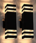 Dusk To Dawn Outdoor Wall Lights Up Down Exterior Sconces With E26 Socket Waterproof Anti Rust Porch Lanterns Wall Mount For House Patio Garage 2 Pack
