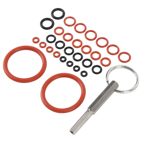 High Quality Silicone Maintenance Repair Kit For Coffee Brewing Machines Ensuring Strong Seal Against All Leaking Problems Saving Time And Money Keeping Kitchen Appliances Safe From Water Stains And Hassles For Real People Gonna Love The Results. silicone O-rings with metal tool