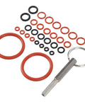 Tough As Nails 20 Piece High Grade Silicone Gasket O Ring Repair Kit Including Dedicated Removal Tool Key Plus Waterproof Design To Halt Coffee Maker Drips And Extend Lifespan While Keeping Your Home Brew Crisp And Leak Free Always. silicone O-rings and tool