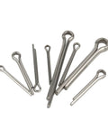 Heavy Duty 304 Stainless Steel Cotter Pins Galvanized Split Clips Elastic Fasteners in various sizes for Industrial Machinery.