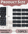 Non Slip Rug Grippers With Strong Adhesive Double Sided Tape For Area Rugs Keeps Corners Flat, 10 pack size details