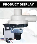 Heavy Duty Washing Machine Drainage Pump Pulls Water Fast With Absolutely Zero Fuss Universal Washer Motor Replacement Part Simple Snap In Setup displayed from side view.