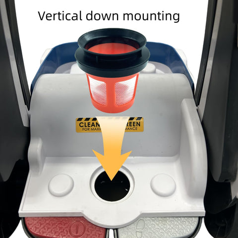 Replacement Vacuum Filter Kit for PowerDash Pet FH50700 Series showing vertical down mounting