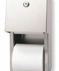 Two Roll Vertical Standard Tissue Dispenser With Stainless Steel Covered Housing Built Tough For Busy Restrooms And Break Rooms